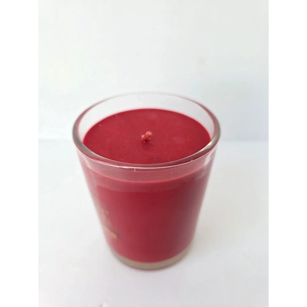Root Candles 16 oz Candy Cane Beeswax Blend Christmas glass jar candle NEW nolid